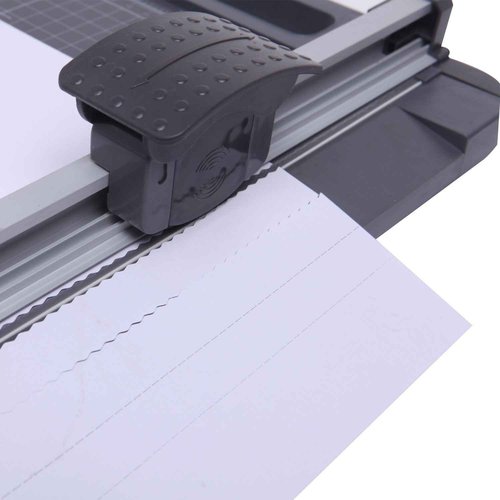 Jielisi 3-Way 12.6 Inch (A4 size) Rotary Trimmer Cutter Perforate & Scallop