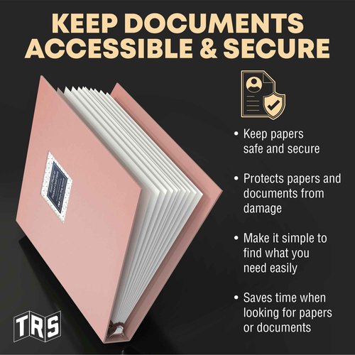 Customizable 1-Inch 3-Ring Binder with Linen Cover & Insertable Window – Ideal for Photos, Portfolios, Recipes, and Presentations – Durable, Eco-Friendly – Made in The USA (Pink)