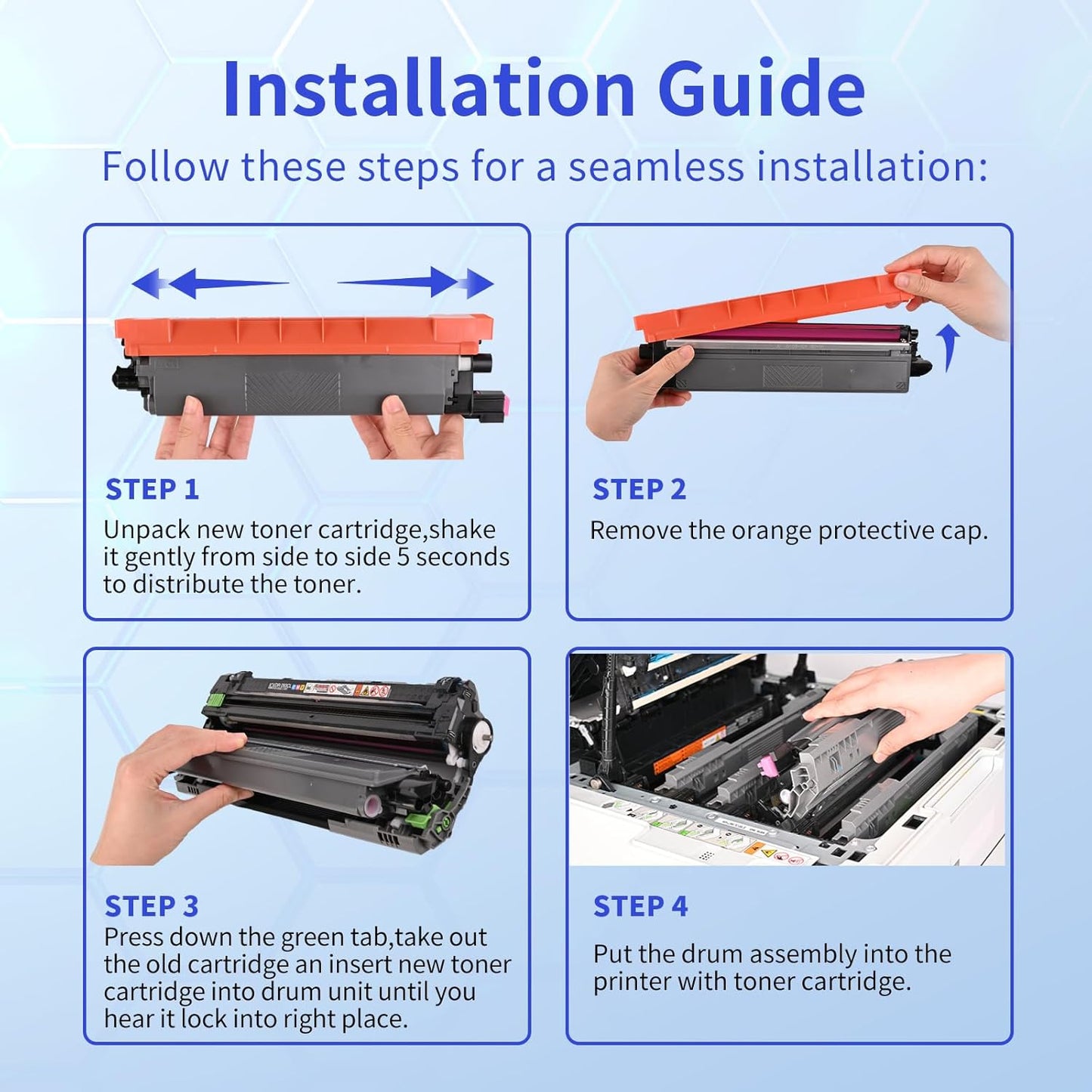 Brother TN229XL Toner - High-Yield Compatible Replacement Cartridge - 5-Pack for MFC-L3780CDW & More