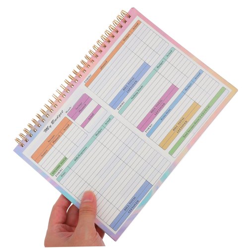 Angoily Accounting Record Book Financial Ledger for Household Budgeting Expense Tracking Simplified Cash Management Journal for Personal Business Use