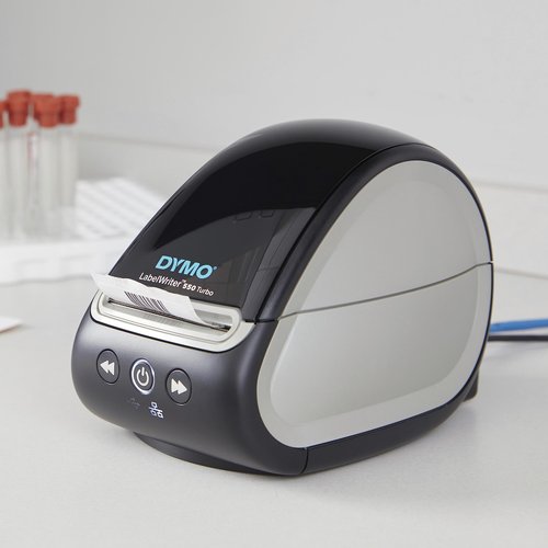 DYMO LabelWriter 550 Turbo Label Printer, Label Maker with High-Speed Direct Thermal Printing, Automatic Label Recognition, Prints Variety of Label Types Through USB or LAN Network Connectivity
