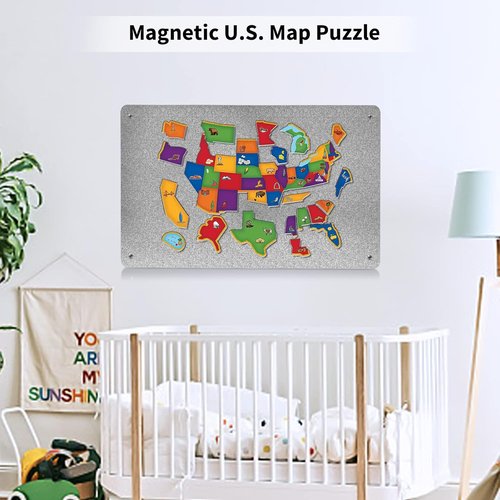 Metal Magnetic Board by [Brand Name] - 2 Pack 17.7" x 11.8" for Displaying Letters, Photos & Notes