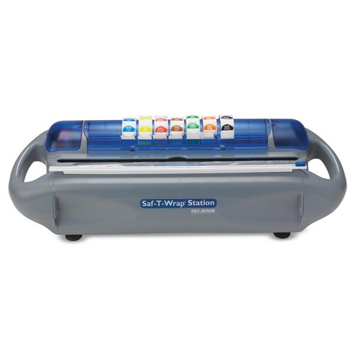Carlisle FoodService Products SW1218 Saf-T-Wrap Station, Gray, for 12-18"w x 5 1/10"dia Rolls