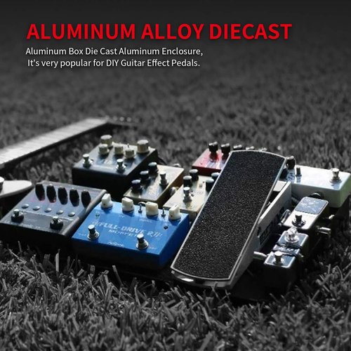 DaierTek 125B 1590N1 Aluminum Guitar Pedal Enclosure 122x66x39.5 MM Metal Stompbox Enclosure Guitar Effect Unfinished Toggle Switch Box