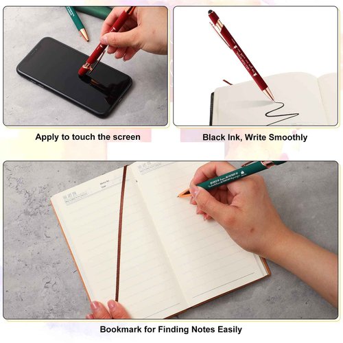 Crtiin 40 Pcs Christian Notebook Bulk Religious Notepads with Motivational Pen Inspirational Bible Verse Leather Prayer Journal for Church Sunday School Teacher Clergy Appreciation Day (Classic Color)