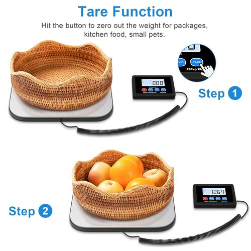 Fuzion-LiftX Digital Shipping Scale - 440LB Capacity, Tare Function & AC Adapter Included | Perfect for Small Business & Luggage