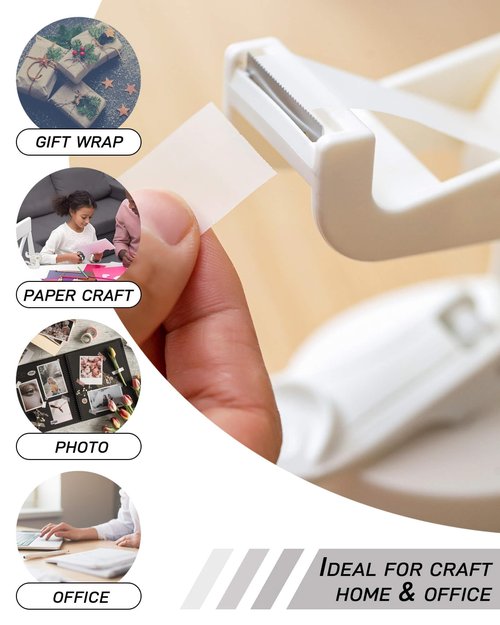 Oythiem Weighted Tape Dispenser｜Non-Slip Suction Base & 360° Rotating Arm, Heavy Duty Tape Dispenser Desk for Packing, Office, Home, Fits 1" Core