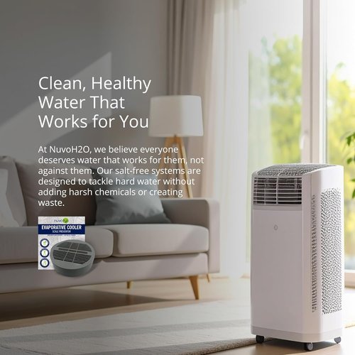 NuvoH2O Evaporative Cooler Scale Preventer Puck - Citrus Boost Formula Reduces Limescale - Lasts 3 Months