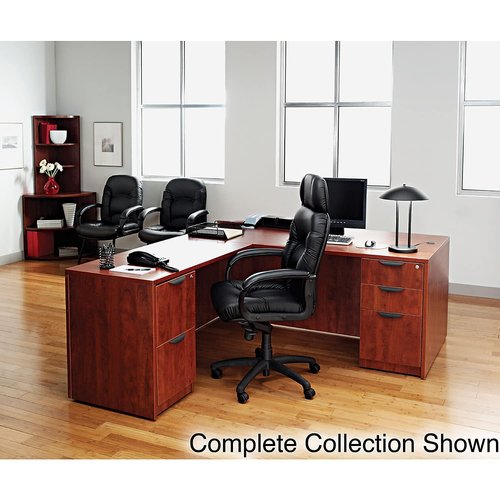 Alera VA216630MC Alera Valencia Series Straight Front Desk Shell, 65w x 29 1/2d x 29 5/8h, Cherry