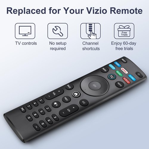 for VIZIO Smart TV Remote Replacement, Universal for VIZIO Remote Control XRT140【Pack of 2】