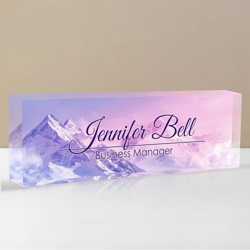 Himalayan Personalized Name Plate - Custom Acrylic Desk Accessory | Ideal Office Gift for Coworkers & Teachers