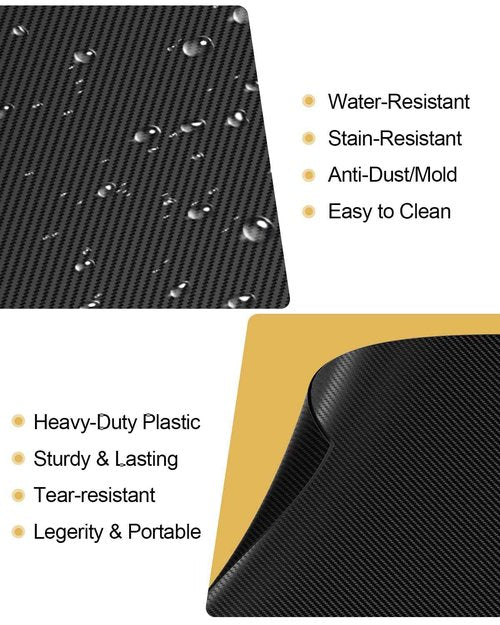 60 Pack Heavy Duty Black Plastic Folders with 2 Pockets Bulk, Textured File Folders with Business Card Slot, Letter Size Filing Supplies for Back to School & Office Organization