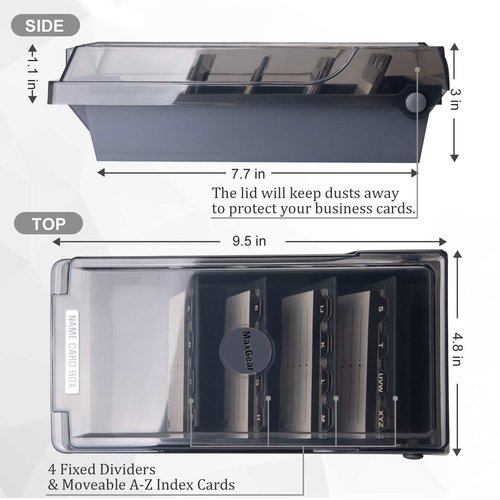 MaxGear Index Cards & Organizer Set