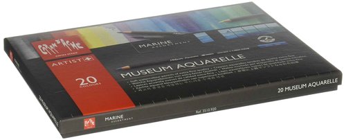 Caran D'ache Museum Aquarelle Pencil Sets Marine set of 20 colours (3510.920)