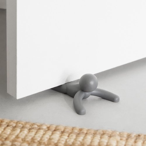 Umbra Buddy Doorstop and Umbra Buddy Wall Hook Set of 3 - Playful Home Decor and Storage