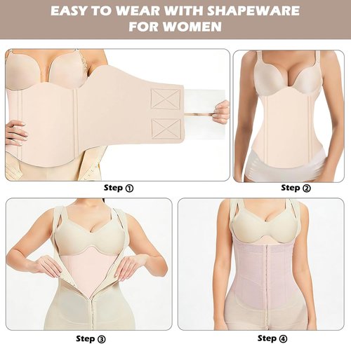 Lipo Foam 360 - Ab Board for Post-Surgery Liposuction | Compression Belly Wrap for Recovery