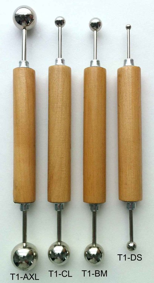 Chrome Balltools - Set of Four Sizes by World of Sugar Art