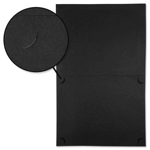 Classic Black & Silver Certificate Folders- Packs 25, Linen Cover 80 lb. Stock, Folded, Die-Cut Corners, for Office, Business Awards, Graduation, School Diploma Holder, 9-1/2" x 12"