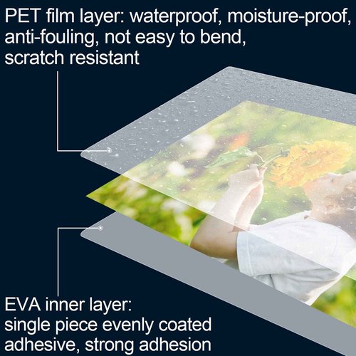 HERKKA 200 Pack Laminating Sheets, Holds 8.5" x 11" Sheets, 5 Mil, 9" x 11.5" Lamination Sheet Paper & HERKKA 100 Laminating Sheets, Hold 11" x 17" Sheet, 5 Mil, 11.5" x 17.5" Lamination Sheet Paper