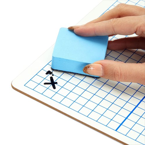 Bright Creations 24 Piece Set - 12 Pc XY Axis Graph Whiteboard 9 x 12 inches - Dry Erase Board Double-Sided Lap Board with Erasers for Classroom Supplies
