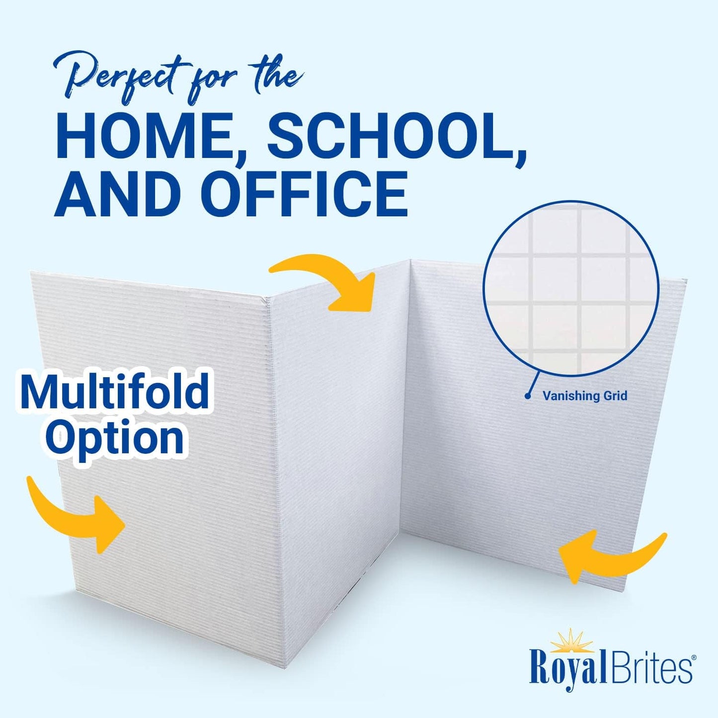 Tri-Fold Project Board - 14 x 33 Inches | Perfect for School Projects and Presentations