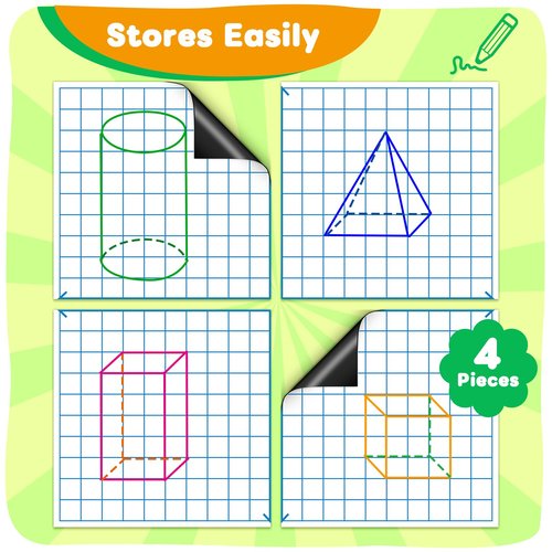 PraxiKidy Giant Magnetic XY Coordinate Graph Grid Paper,Dry Erase Chart Paper for Whiteboard Homeschool Teacher Must Haves,Math Classroom Teaching Supplies Math Manipulatives