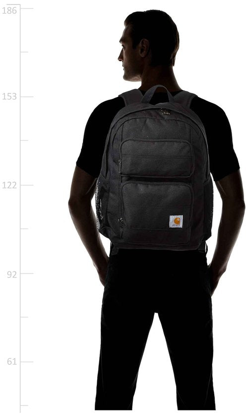 Carhartt 27L Single-Compartment Backpack, Durable Pack with Laptop Sleeve and Duravax Abrasion Resistant Base, Black