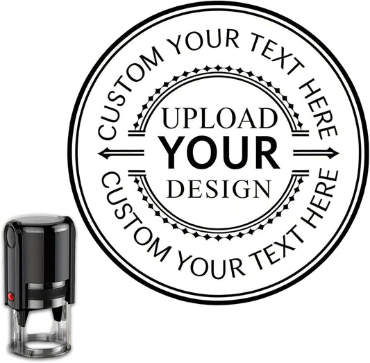 Skiennix Custom Self-Inking Signature Stamp - Personalized Rubber Stamp for Business | Multiple Colors & Sizes