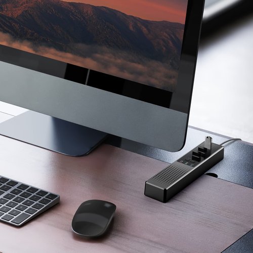 Cykvis 3 in 1 USB Computer Speaker with Microphone, PC Laptop Conference Speaker with Mic for Smart Home Office and Online Study，360 Degree Enhanced Voice Pickup, Noise Reduction