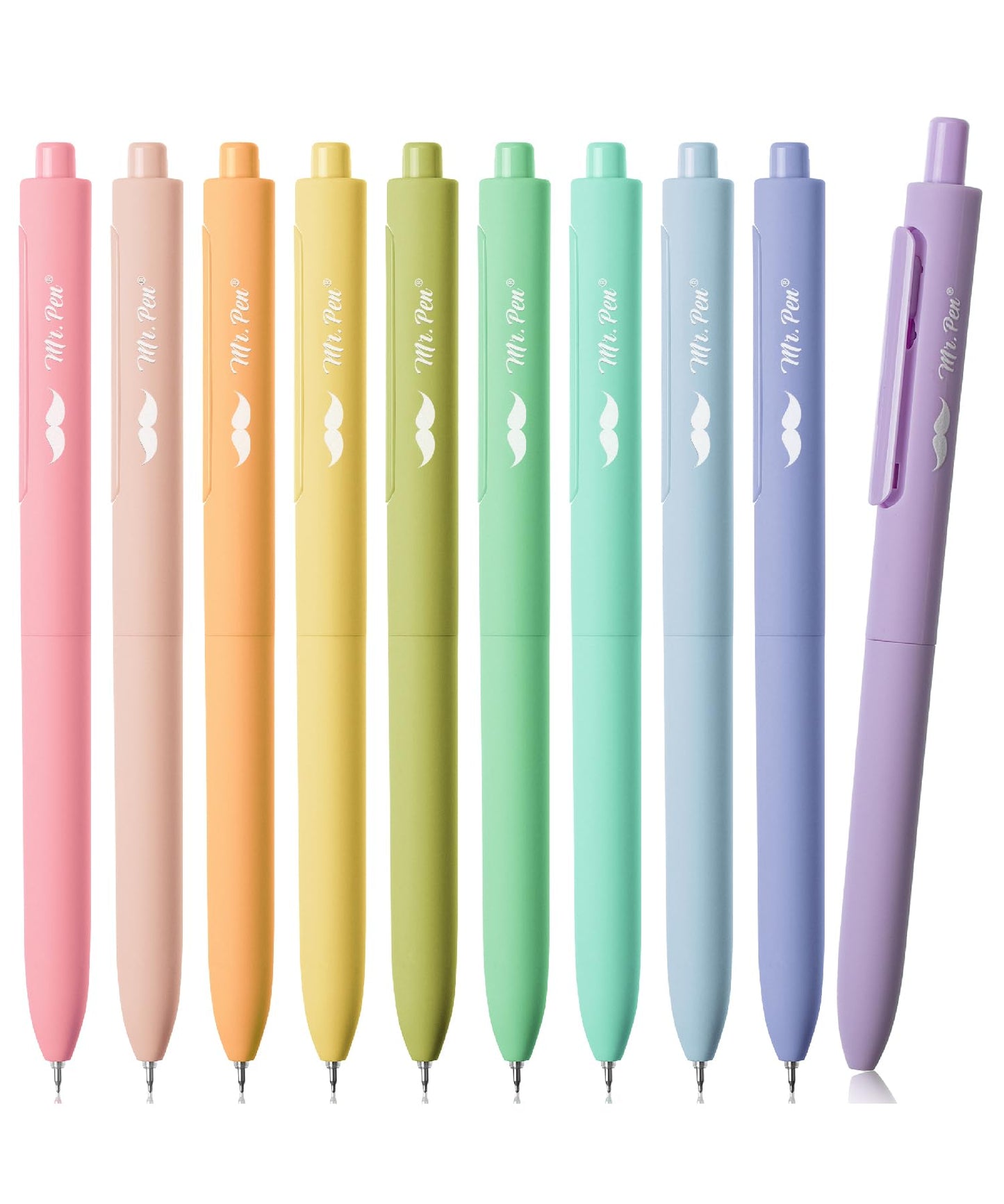Mr. Pen- Retractable Gel Pens, 10 Pack, Assorted Color Ink
