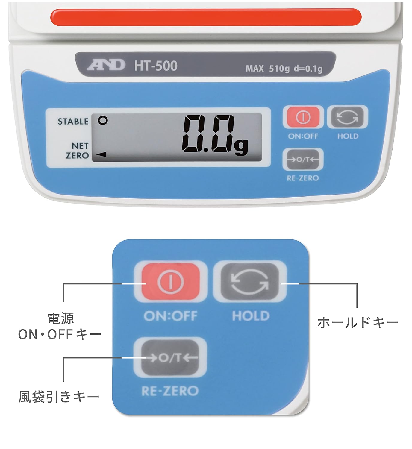A & D HT-500 Digital Scale - High Precision Weighing Scale for Accurate Measurements