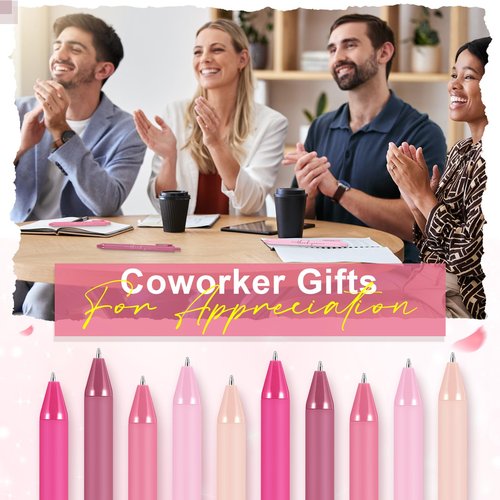 Dispowreath 50 Pcs Thank You Pens Bulk Pink Ballpoint Pens Party Favors for Women Coworker Employee Appreciation Gifts Back to School Teacher Nurse Wedding Bridal Shower Birthday Baby Shower Party