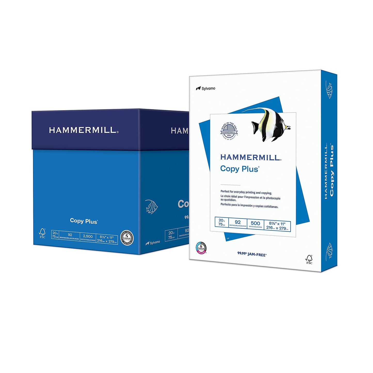 Hammermill Printer Paper, 20 lb Copy Plus, 8.5 x 11-5 Ream (2,500 Sheets) - 92 Bright