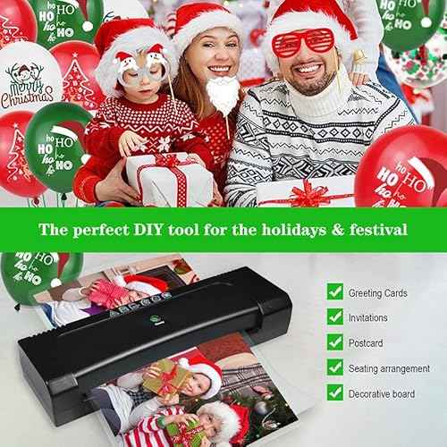 Laminator 9-inch Thermal Laminator with Laminating Sheets 10pcs, with Paper Cutter and Corner Rounder,with 2-Min Faster Preheat,Mini Personal Lamination Machine withr for Teacher Home¡¦