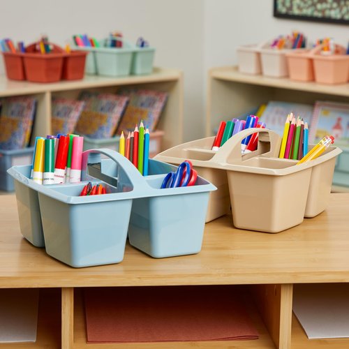 Really Good Stuff 4-Compartment Caddies - Boho, 6 Pack - Classroom Organization