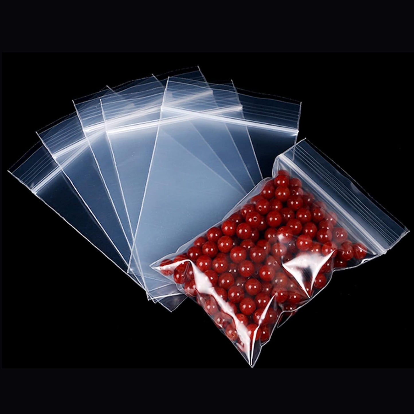 Small Zip Bags - 1.5 x 2 Inch | 100pcs Clear Resealable Zipper Baggies for Jewelry & Gifts
