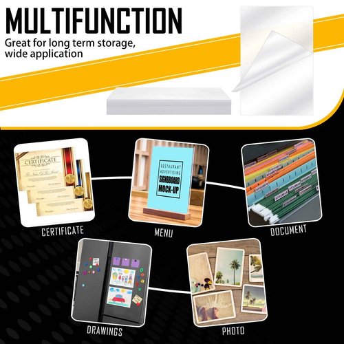 Sherr 50 Pcs 10 Mil Thermal Laminating Sheets 11 x 17 Inch Laminating Pouches 11-1/2 x 17-1/2 Inch Clear Lamination Sheets A3 Size Menu Size Hot Glossy Laminator Sleeves for Sealing