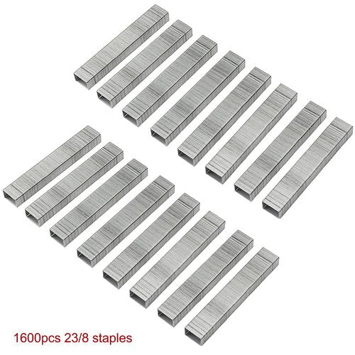 SF ITEM Long Reach Stapler Office Staplers Desktop Stapler, 50 Sheets Capacity Long Arm Staplers with 1600pcs 23/8 Staples (Black, 50 Sheets Capacity)