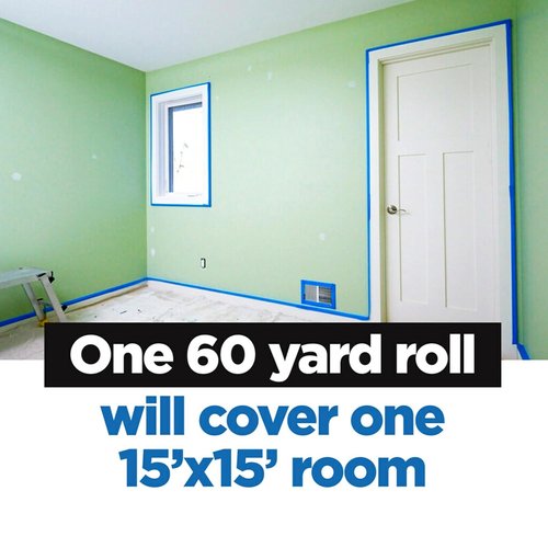 3M ScotchBlue Painter's Masking Tape - 2.83" x 60 Yds, Clean Removal, Medium Adhesion, Pack of 12 Rolls