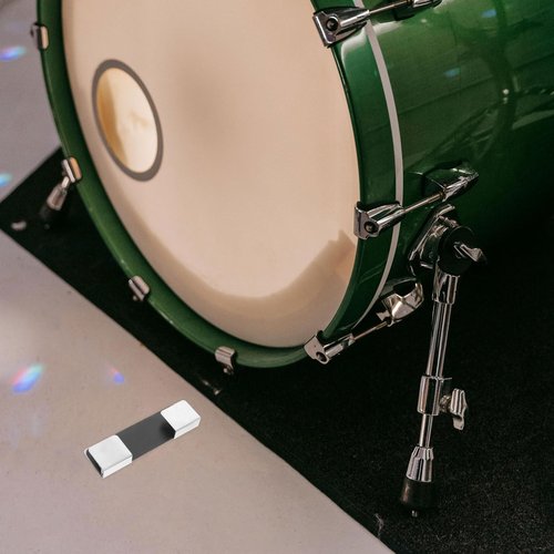 TOYANDONA 2pcs Silicone Bass Drum Hoop Guard Bass Drum Rim Protector Vibration Dampening for Home Practice Use