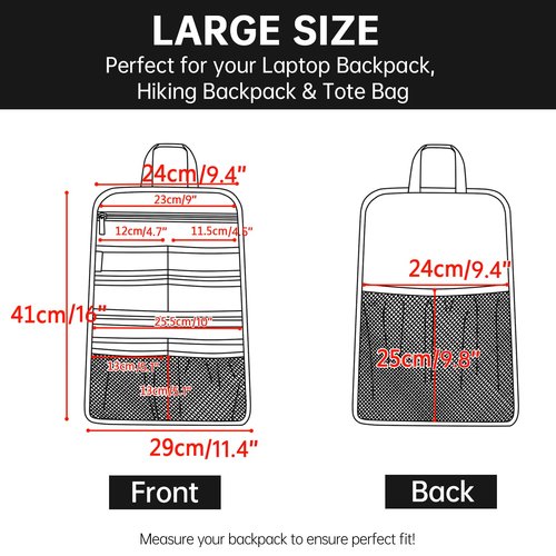 Baggex Store Backpack Insert Organizer Office File Document Storage Organizer (Deep Yellow)