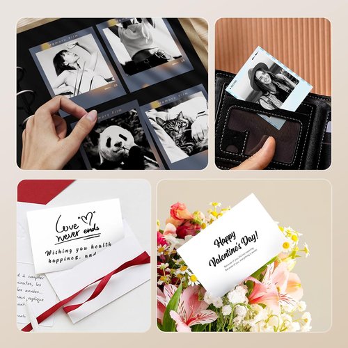 NIIMBOT Photo Label - Waterproof Thermal Sticker Paper for B21 Pro Printer | 2.1x2.6in (54x67mm)