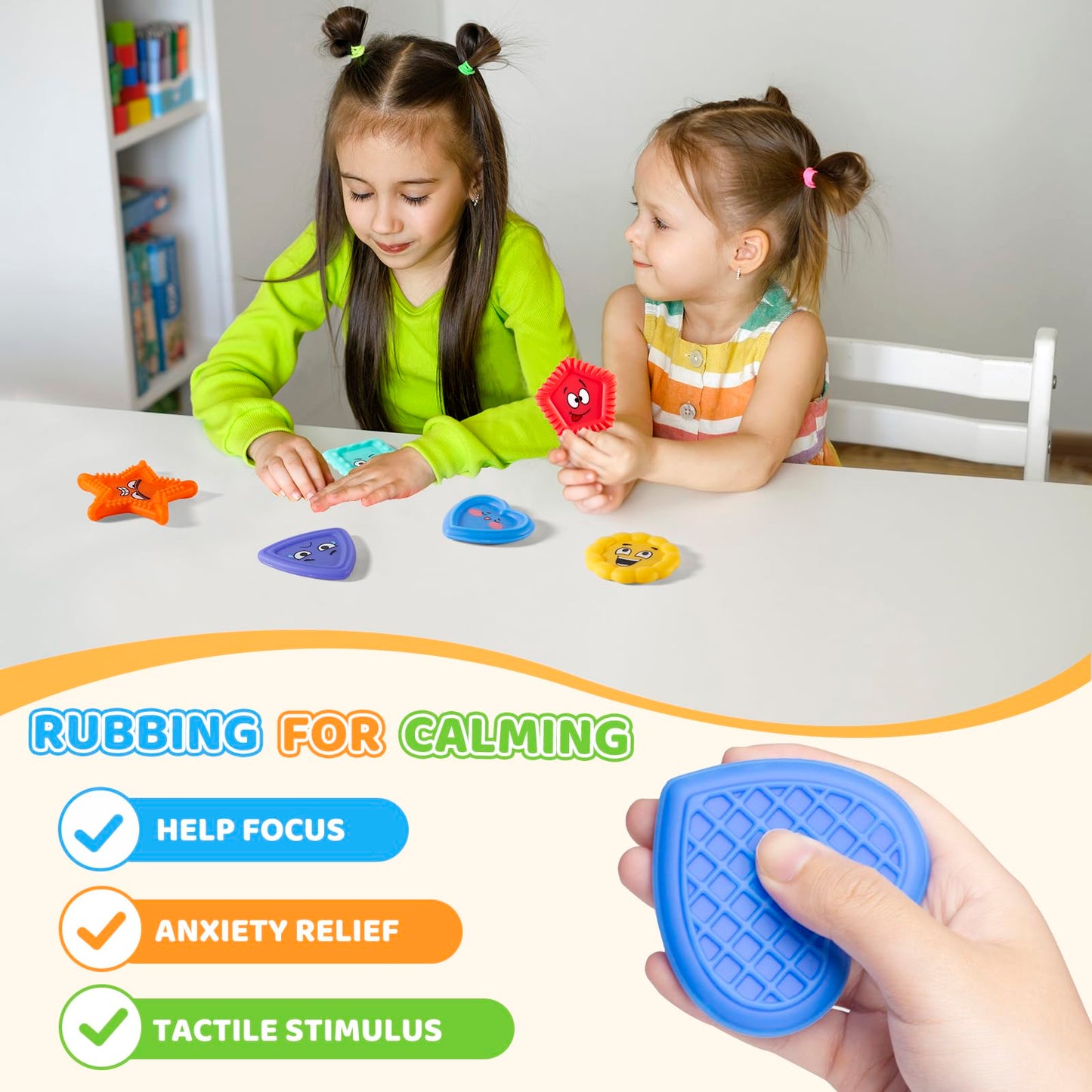 APLIST Emotion Sensory Toys for Toddlers Kids, Social Emotional Learning for Nonverbal Autism Special Needs, Play Therapy Feelings Toys, Preschool Calm Down Corner Quiet Tactile Fidget