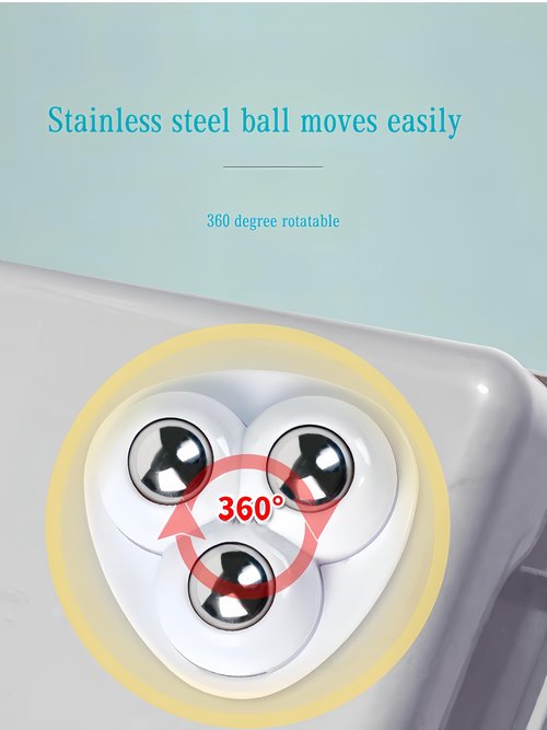 16pcs Metal Mini Swivel Wheels Self-Adhesive Casters 360 Degree Swivel Self-Adhesive Pulley. Suitable for Kitchen Utensils, Home furnishings, etc. (with 3 Steel Balls Style)