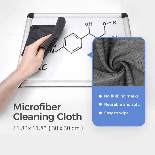 loukin Non-Toxic Whiteboard Cleaner, 17 fl oz Dry Erase Board Cleaner, Low-Odor Whiteboard Cleaning Spray with Cloths, Removes Stubborn Marks from Whiteboards, Chalkboard (6-Pack)