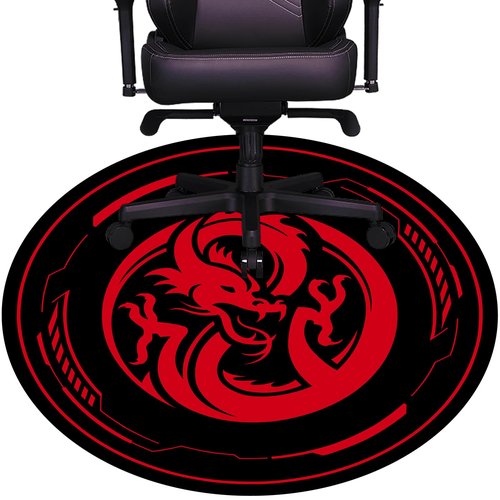 Raoot Chair Mat for Hardwood Floor Gaming Chair Mat 47 Inch Round Floor Mats for Gaming Room Home Office
