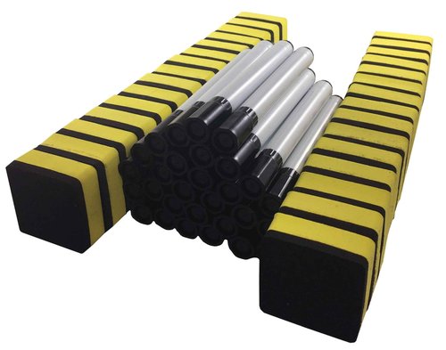 Dry Erase Lapboard Classroom Kit, Set of 30 Whiteboards, Black Dry Erase Markers and 2'' x 2'' Erasers