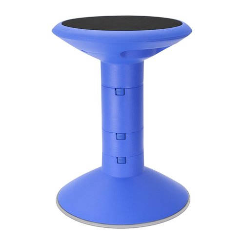 Storex Wiggle Stool – Active Flexible Seating for Classroom and Home Study, Adjustable 12-18 Inch Height, Blue (00301A01C)