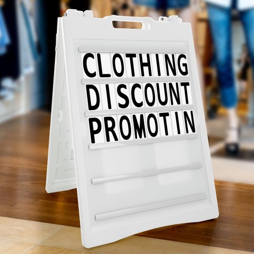 Resurhang 78 Pcs Replacement Letters for White Message Board Sidewalk Signs Outdoor Plastic Changeable Letters for Yard Signs with 4 Inch Tracks, 3 of Each A to Z Black on White Background
