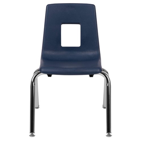 Flash Furniture Mickey Advantage Navy Student Stack School Chair - 14-inch